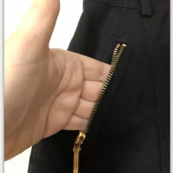 Lauren Ralph Lauren Skirt size 2 Gold Zipper/ Logo LRL pencil straight workwear - Picture 4 of 12